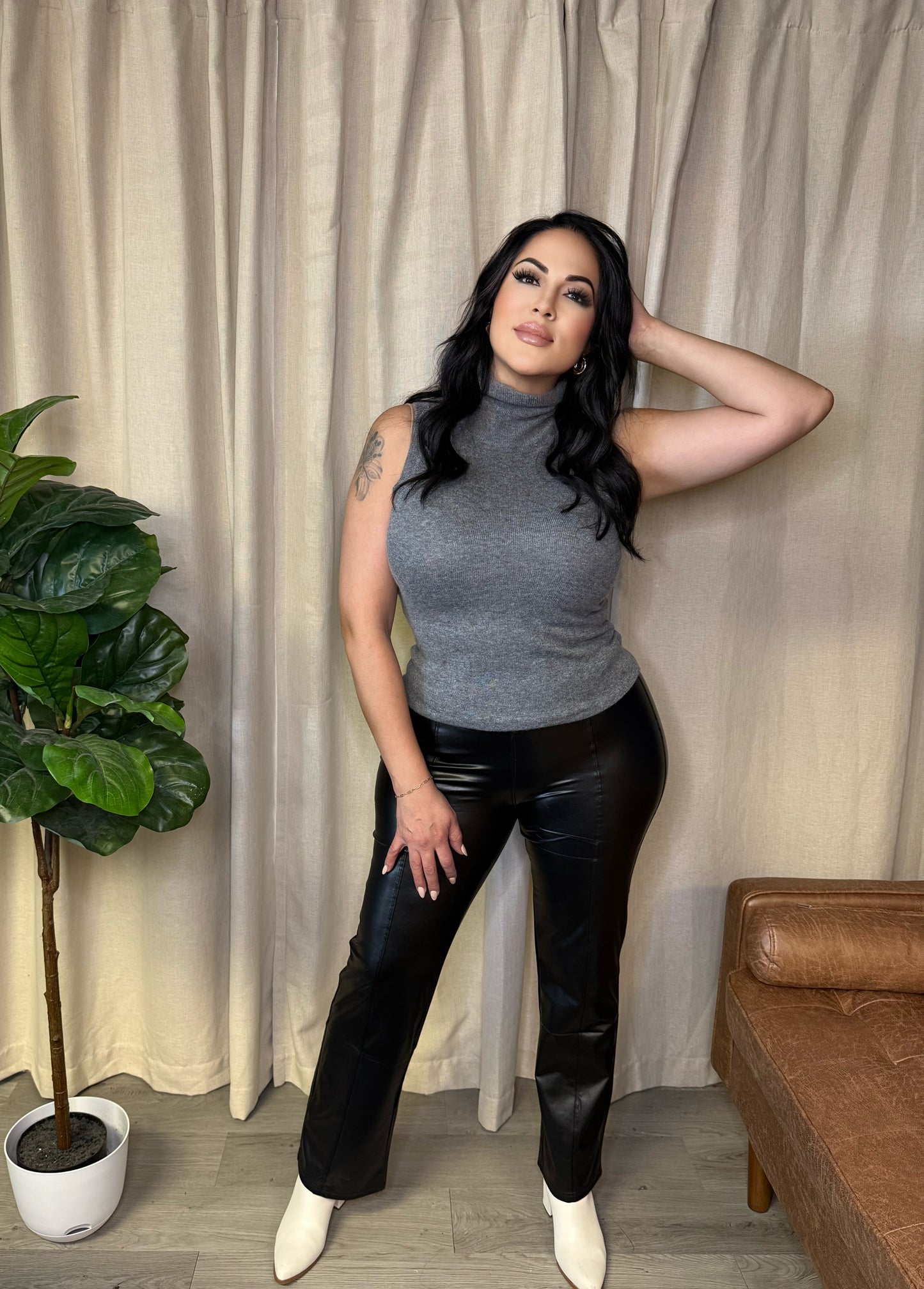 Gray Babe Top