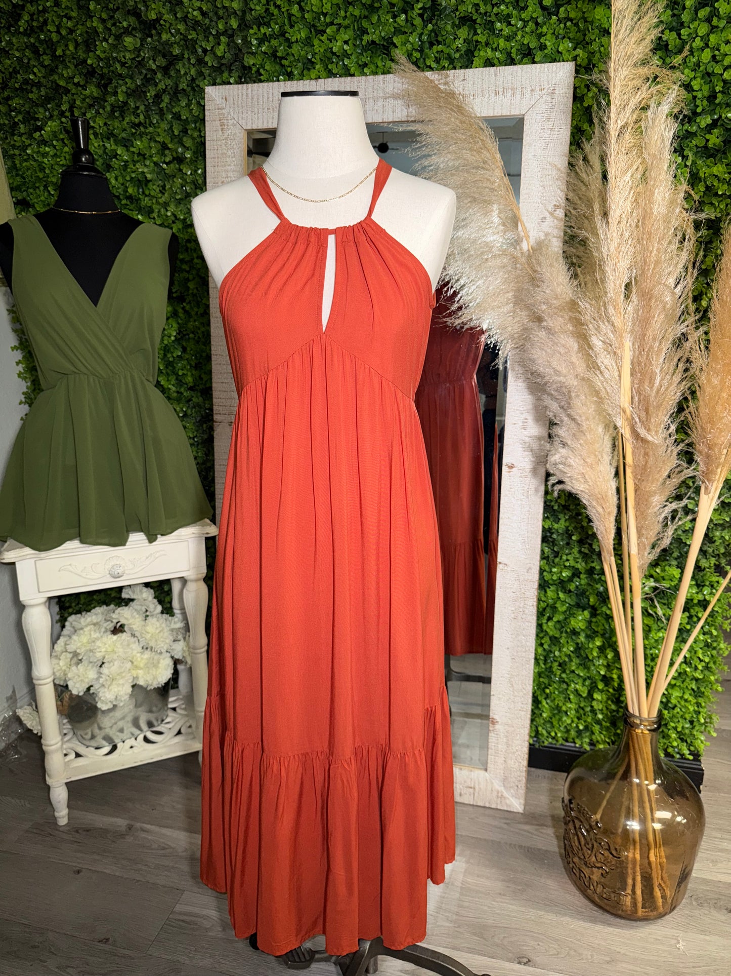 Final Touch Rusty Orange Dress
