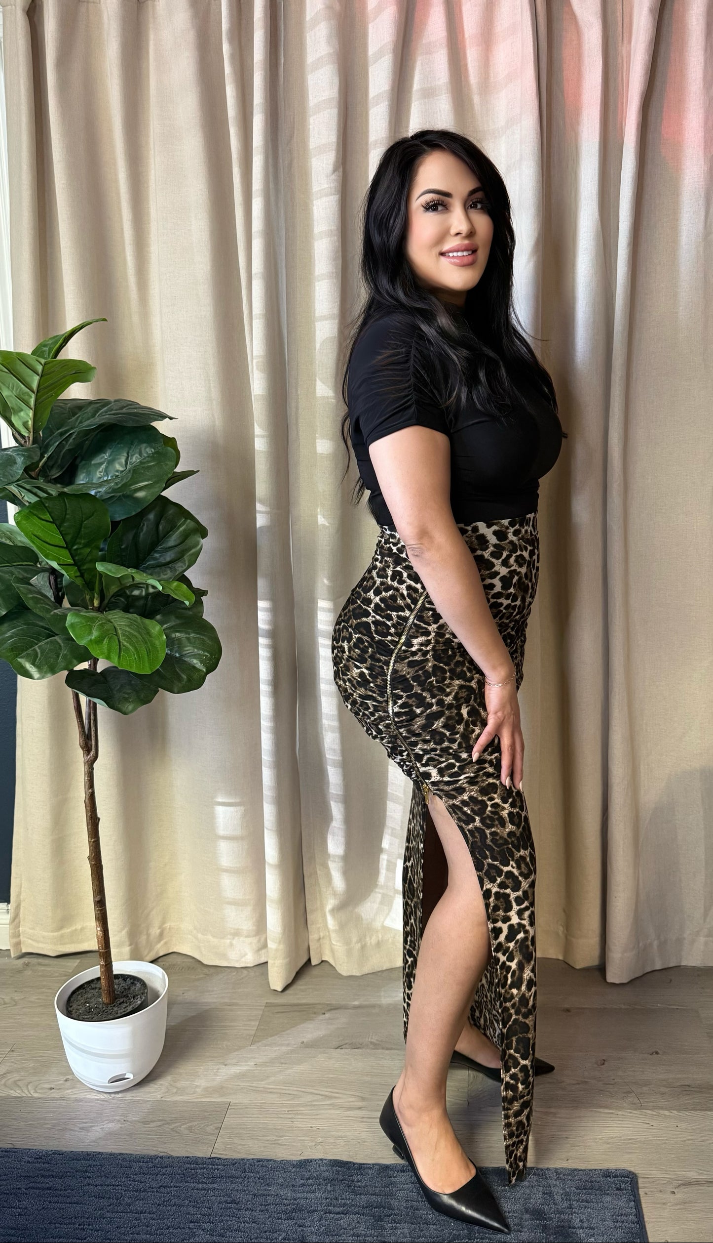 Leopard Luxe Skirt