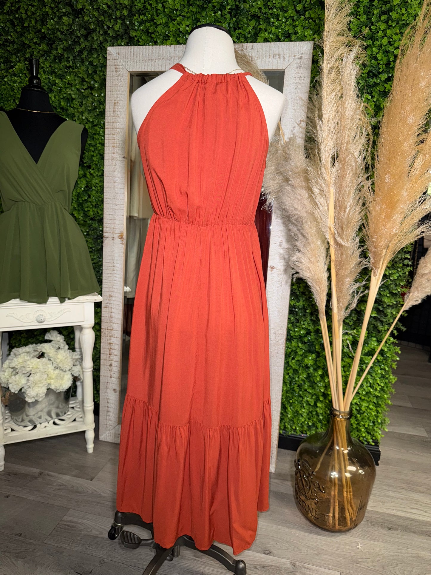 Final Touch Rusty Orange Dress