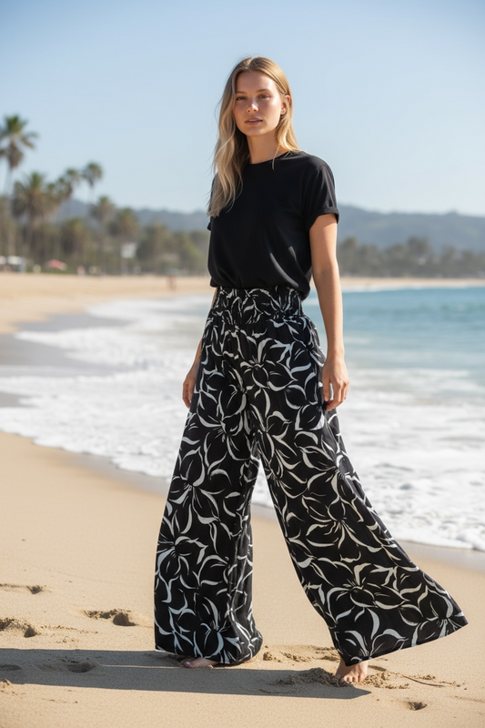 Blue Lagoon petal pants